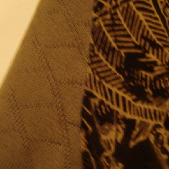 Just Cavalli Brown/Olive Knit Blouse With Velvet Small - Picture 8 of 12